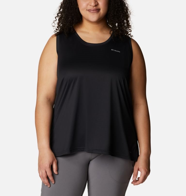 Women\'s Columbia Hike Tanks Black | Plus Size CA-MC831